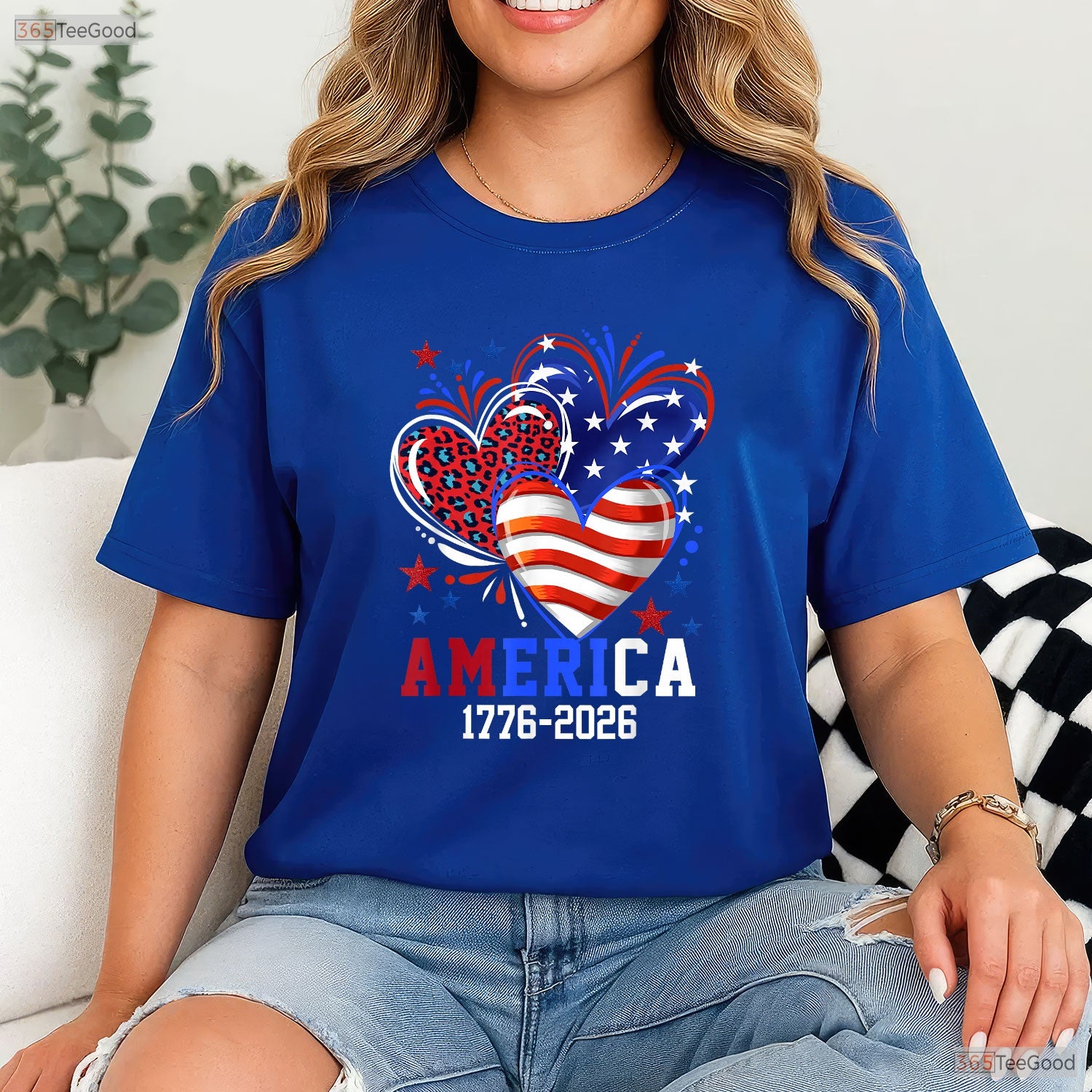 Flag Heart Leopard 1776 2026 250th Birthday Valentine T-Shirt Muskie Fishing