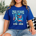 250th Anniversary USA 4th of July Valentine T-Shirt Offshore Fishing Apparel