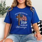 One Nation Under God 250 Years USA Valentine T-Shirt- Carp Fishing Outfits