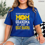 Blessed To Be Called Mom Grandma Great Grandma Mothers Day T-Shirt Gift For Her