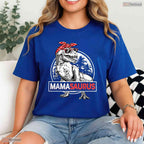 Mamasaurus Dinosaur Mom Funny T-Rex Mama Saurus Mothers Day T-Shirt For Her