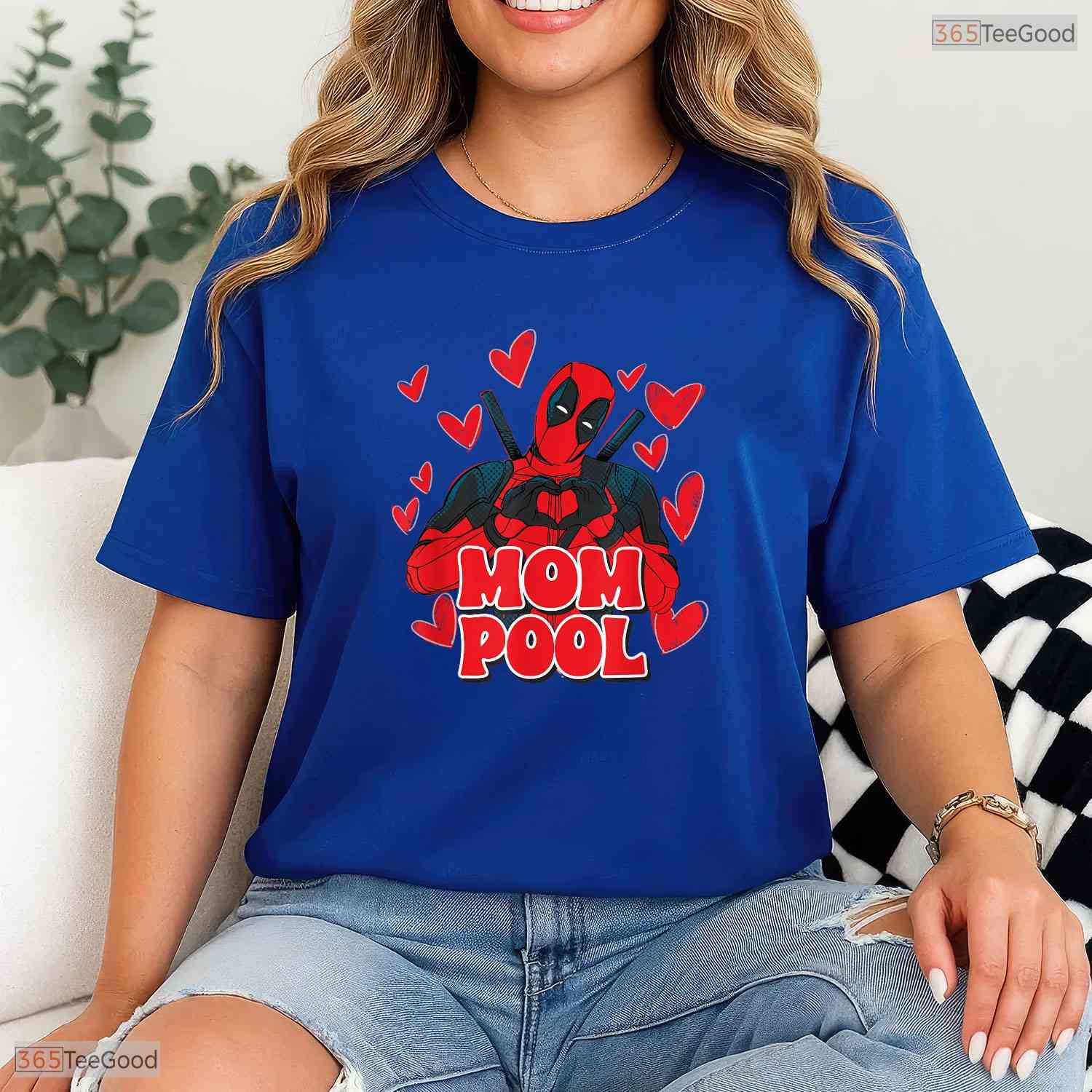 Funny Superhero Mom Pool Sarcastic Comic Style Mothers Day T-Shirt Gift Idea