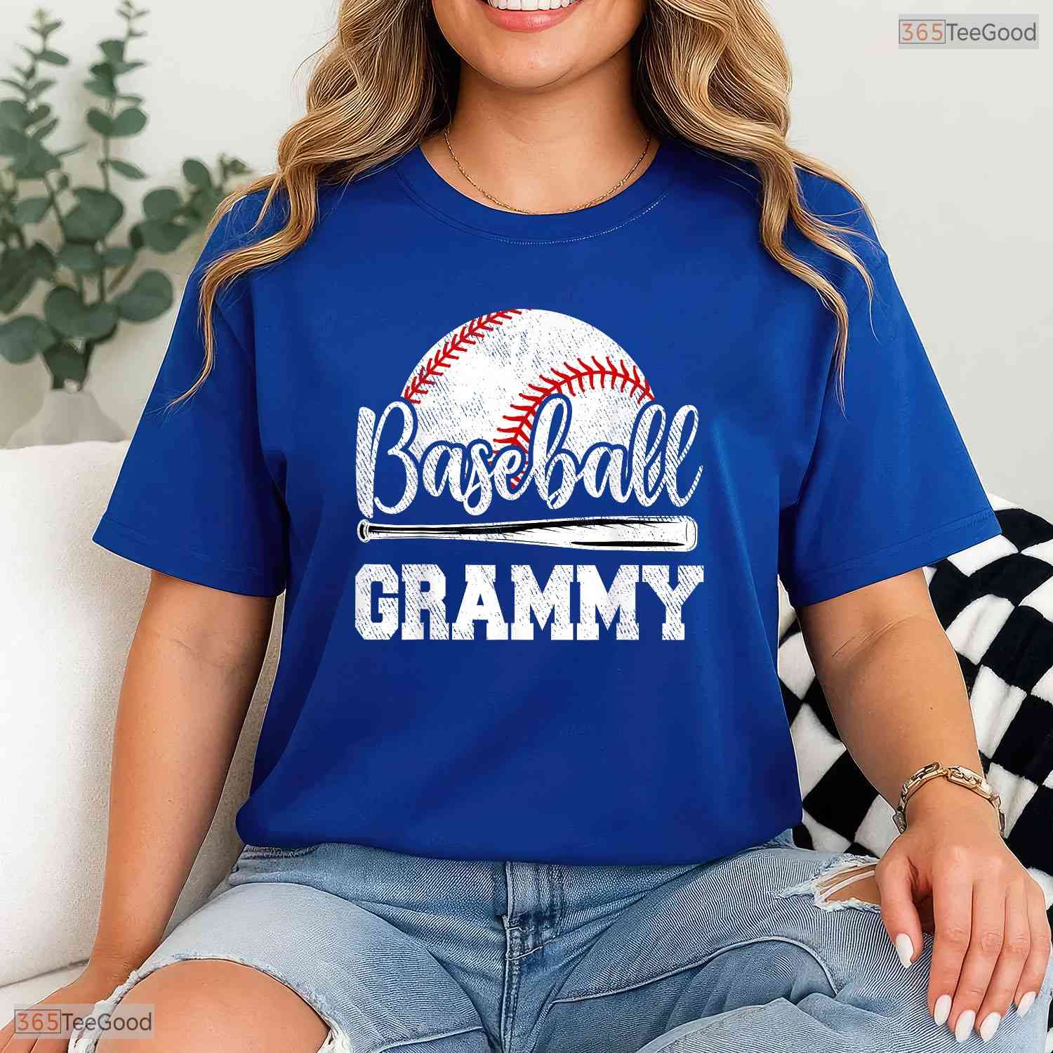 Baseball Grammy Game Day Shirt Cute Grandmother Mothers Day T-Shirt Present