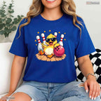 Cute Duck Playing Bowling Cool Mom Sunglasses Mothers Day T-Shirt Gift Idea