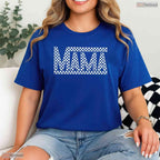 Checkered Mama T-Shirt Retro Black And White Checkerboard Mothers Day Gift