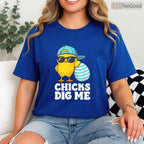 Chicks Dig Me Easter Toddler Boys Men T-Shirt Funny Cool Happy Easter Top Tee