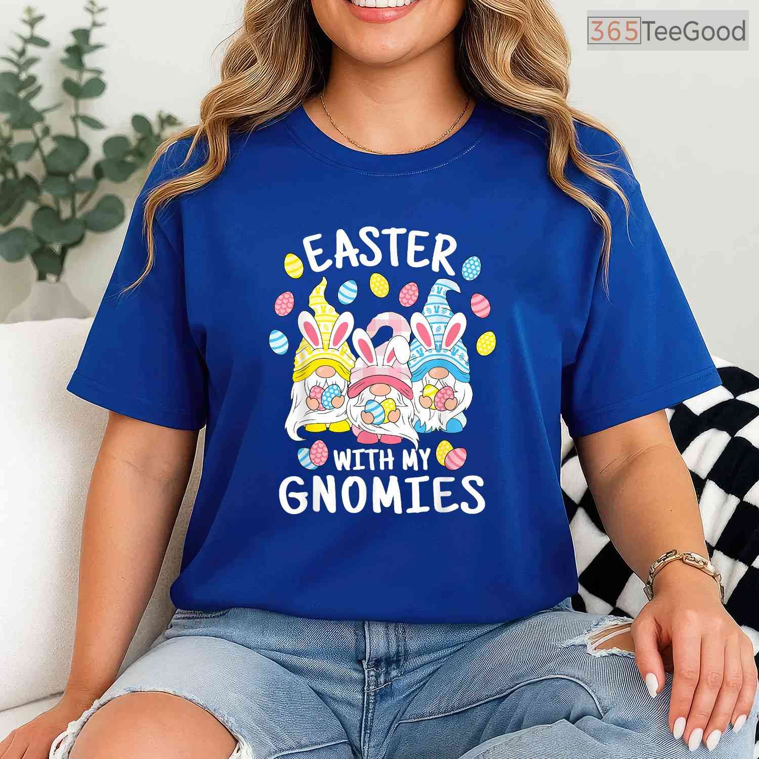 Funny Easter With My Gnomies T-Shirt Happy Holiday Gnome Garden Pun Top Shirt