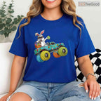 Dabbing Bunny Happy Easter T-Shirt Monster Truck Lovers Kids Boys Cool Shirt
