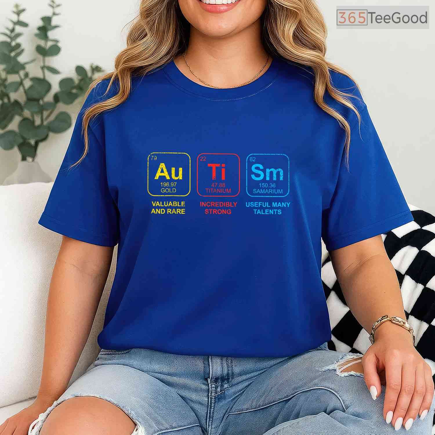 Periodic Table Elements Autism Shirt April Awareness ASD Science T-Shirt