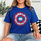Autism Awareness Captain Shirt Support Autistic Superkid April T-Shirt