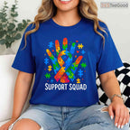 Autism Awareness Autism Support Squad T-Shirt April Acceptance Month Crew