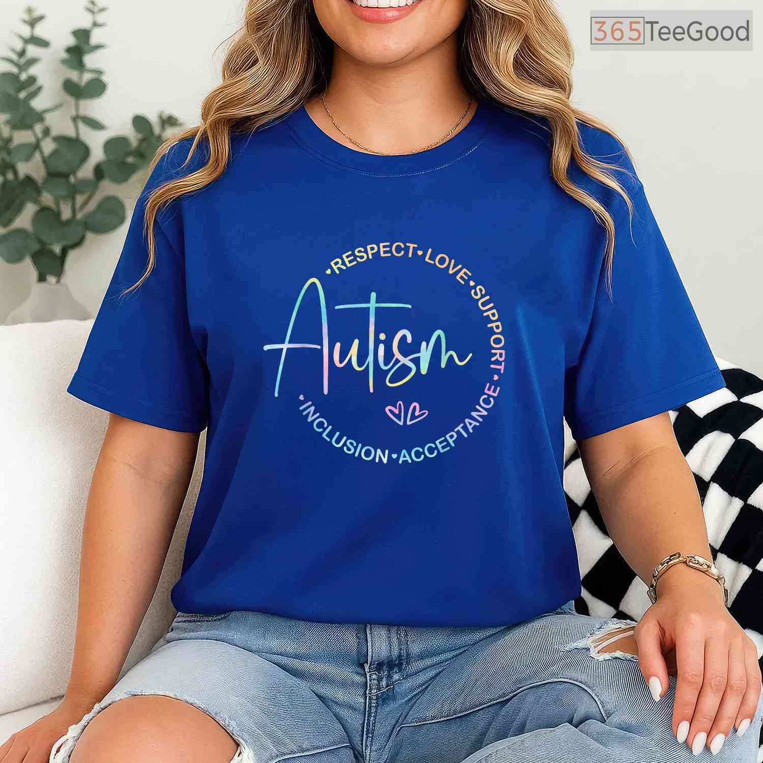 Respect Love Support Autism Awareness Month Women Men Shirt April T-Shirt