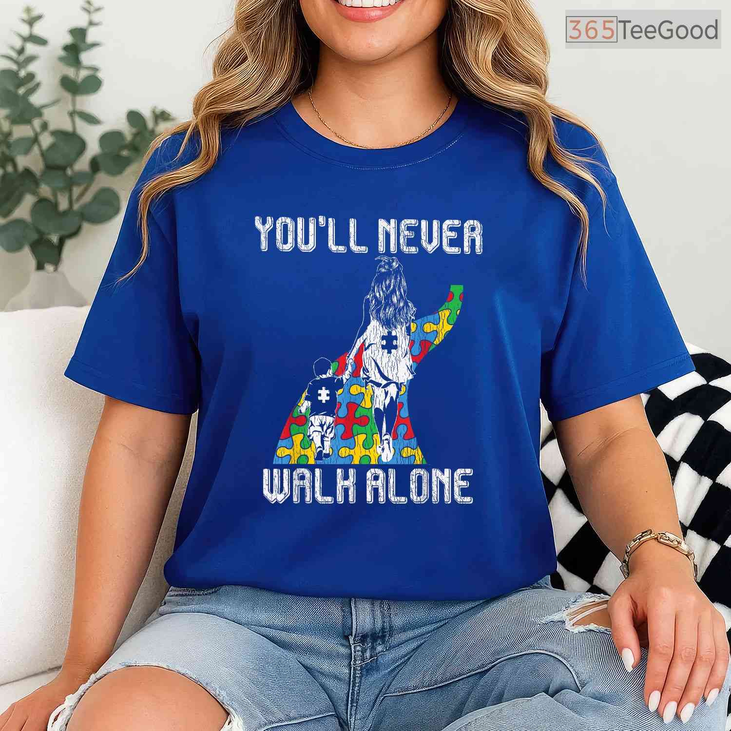 Autism Awareness Mother Son Autistic Kids Shirt April Month Autism Mom T-Shirt