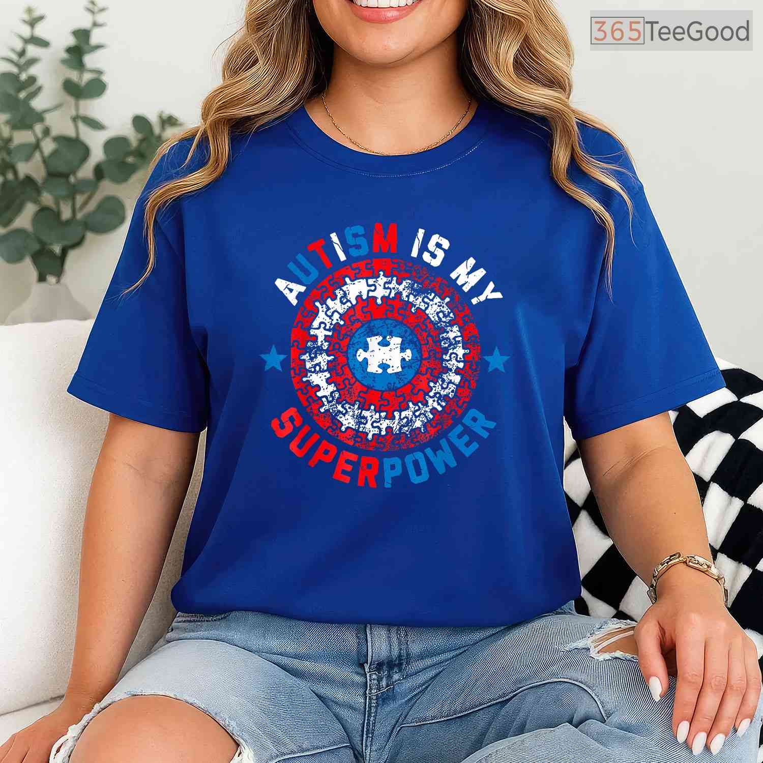 Autism Is My Superpower Autism Awareness Shirt Autistic Boys April Kids T-Shirt