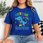 Autism Is My Superpower Kids Boys Shirt April Awareness Month Superhero T-Shirt