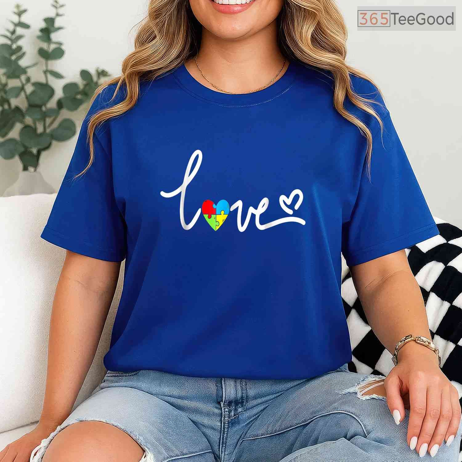 Plus Size For Men Women Autism Awareness Tee April Month Support Gift T-Shirt