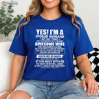 I - m A Spoiled Husband Of An April Wife T-Shirt - Funny Marriage Birthday Gift