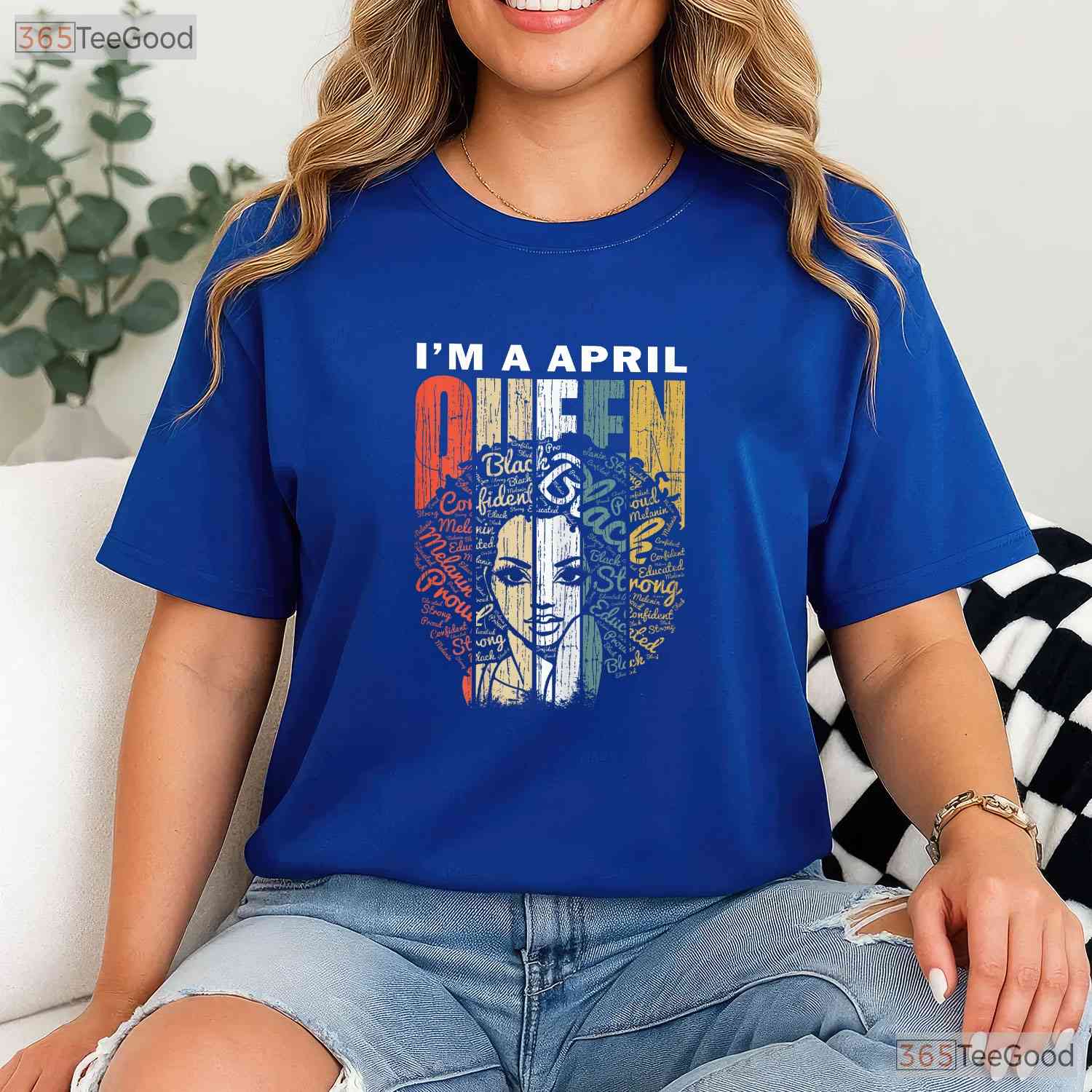 Queens Are Born In April T-Shirt - Taurus Birthday Gift For Girls - Zodiac Shirt