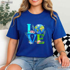Love World Earth Day 2026 Environmental T-Shirt Save The Planet Eco Friendly Top