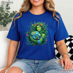 Green Mother Nature Earth Day T-Shirt Earth Mother Planet Nature Goddess Graphic
