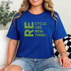 Recycle Reuse Renew Rethink Earth Day T-Shirt Environmental Activism Top