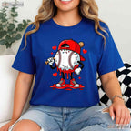 Baseball Drip Ice Cream Apparel T-Shirt Youth Boy Valentine Sports Gift Tee