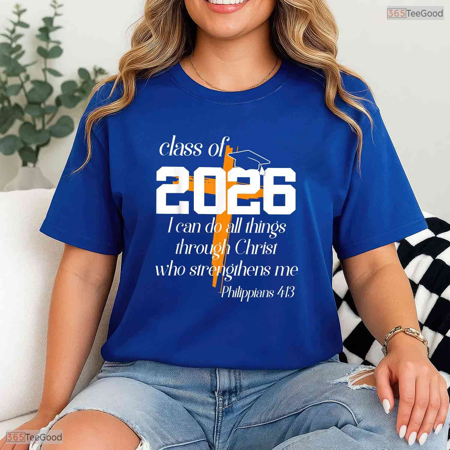 Faith Based Class of 2026 Christian Graduation Senior Graduate Bible T-Shirt