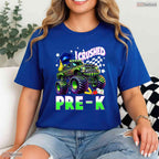Awesome I Crushed Pre-K Monster Truck Graduation Boys Kids Party T-Shirt