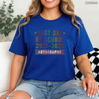 Interactive Goodbye School Last Day 2026 Kids Sign My Autographs T-Shirt