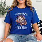 Hilarious I Graduated Can I Go Back To Bed Now Sleepy Senior Grad T-Shirt