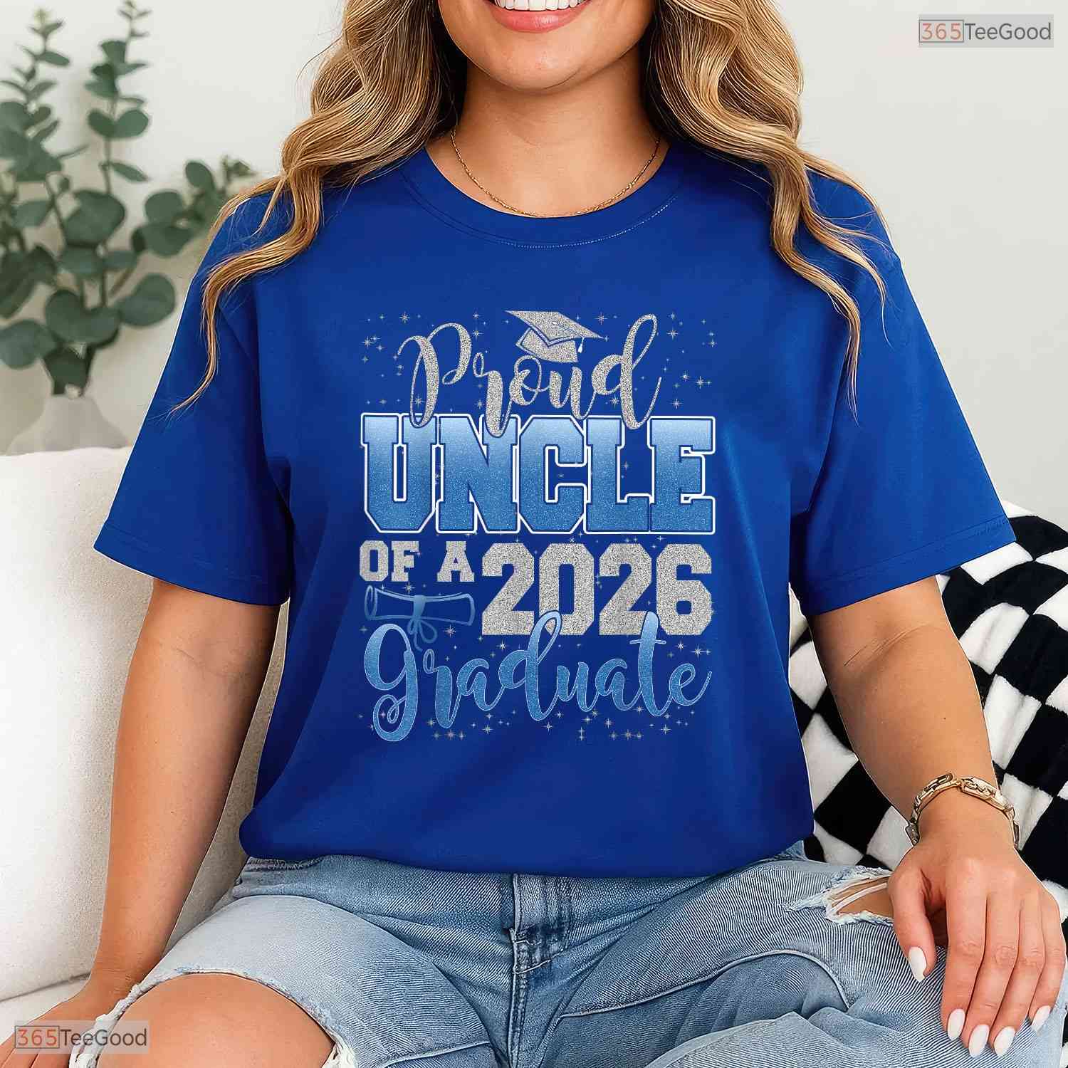 Supportive Proud Uncle Of A Class Of 2026 Graduate Senior Ceremony T-Shirt