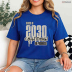 Funny Class Of 2030 Countdown Graduate Student Matching Graduation T-Shirt