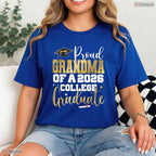 Blessed Proud Grandma Of 2026 Graduate College Graduation Party Day T-Shirt
