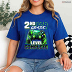 Gamer Controller Second 2nd Grade Level Complete Graduation Boys T-Shirt