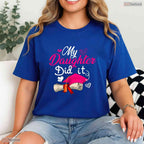 Sweet My Daughter Did It Graduate Cap Proud Parent Graduation Party T-Shirt