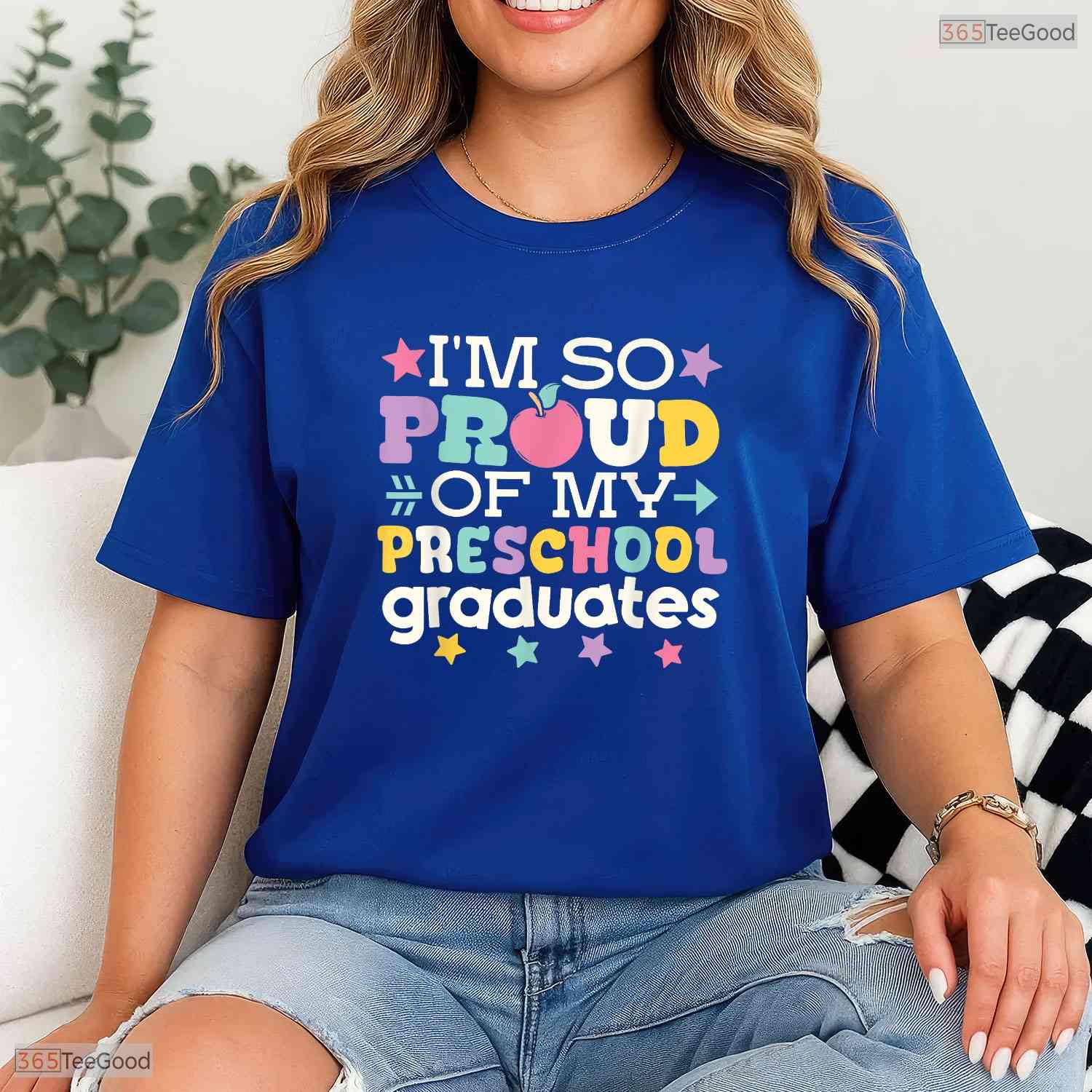 Loving Proud Of My Preschool Graduates Last Day Of School Educator T-Shirt