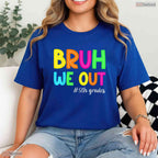 Retro Bruh We Out 5th Graders Fifth Grade Graduation Class Of 2026 T-Shirt