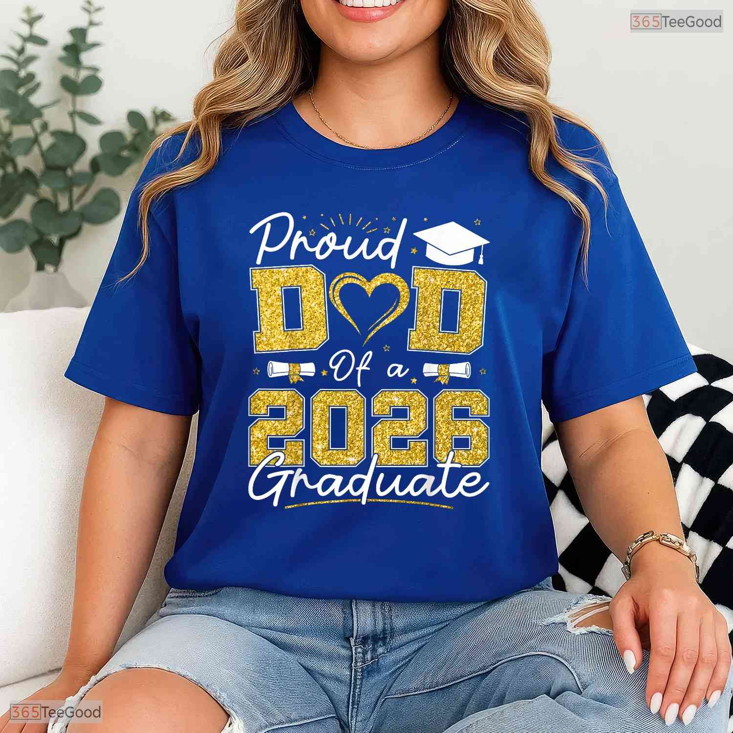 Proud Dad of A 2026 Graduate Senior Grad Family Matching Graduation T-Shirt