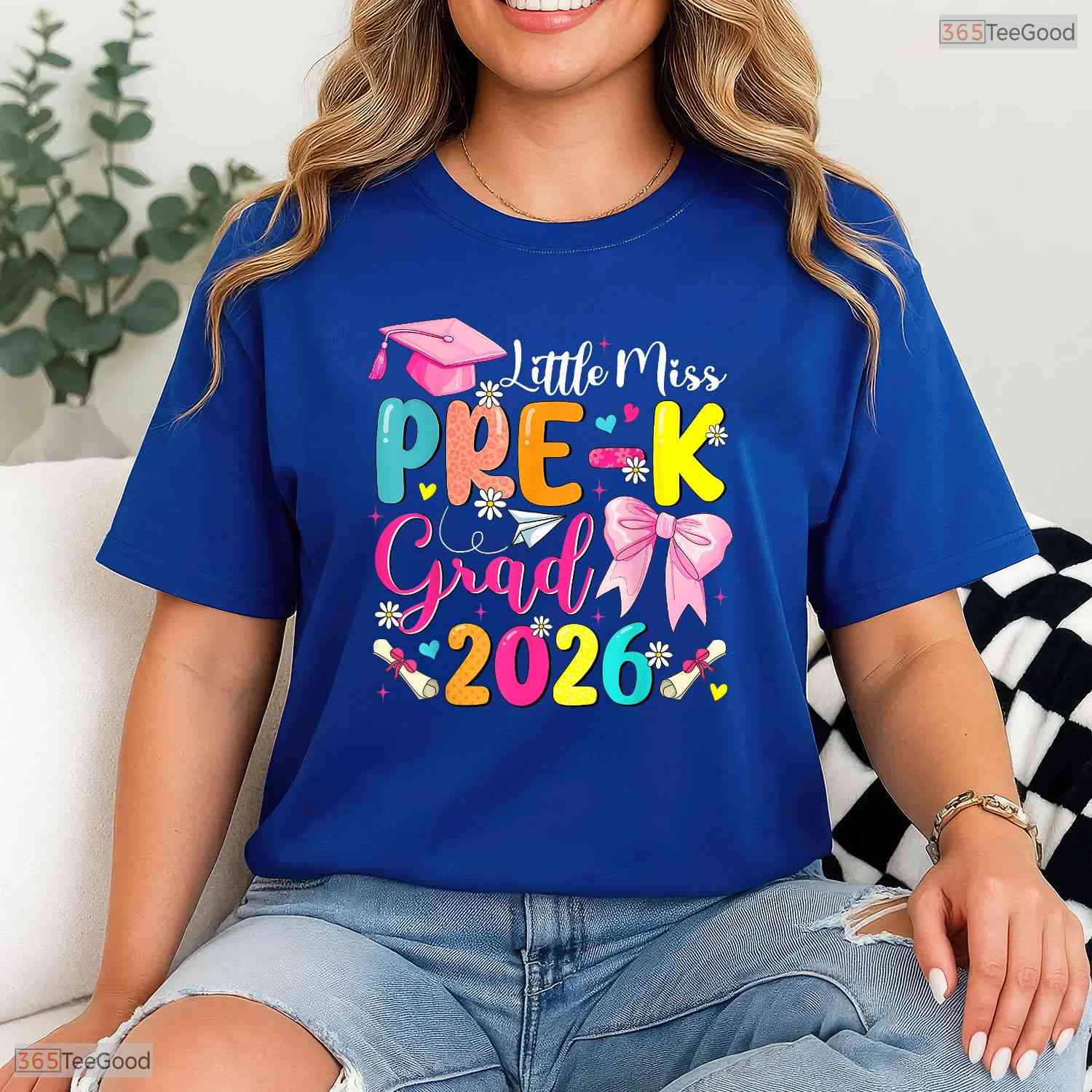 Adorable Little Miss Pre-K Grad 2026 Preschool Graduation Girls T-Shirt