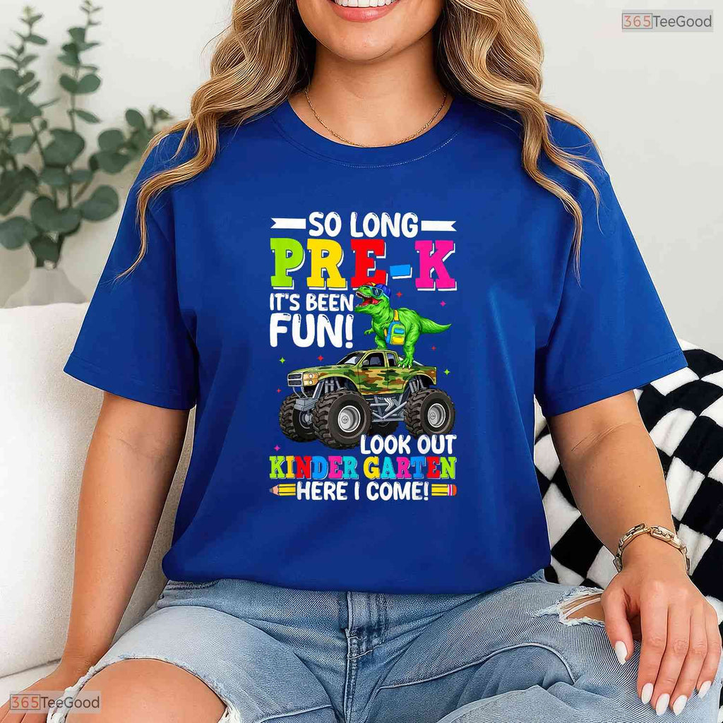 Awesome Preschool Graduation Shirt Boy Pre-K First Day Kindergarten T-Shirt