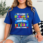 Fun So Long Kindergarten 1st Grade Here I Come Graduation Last Day T-Shirt