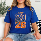 Trendy Class Of 2026 Senior Graduation Orange Vibes Retro Aesthetic T-Shirt