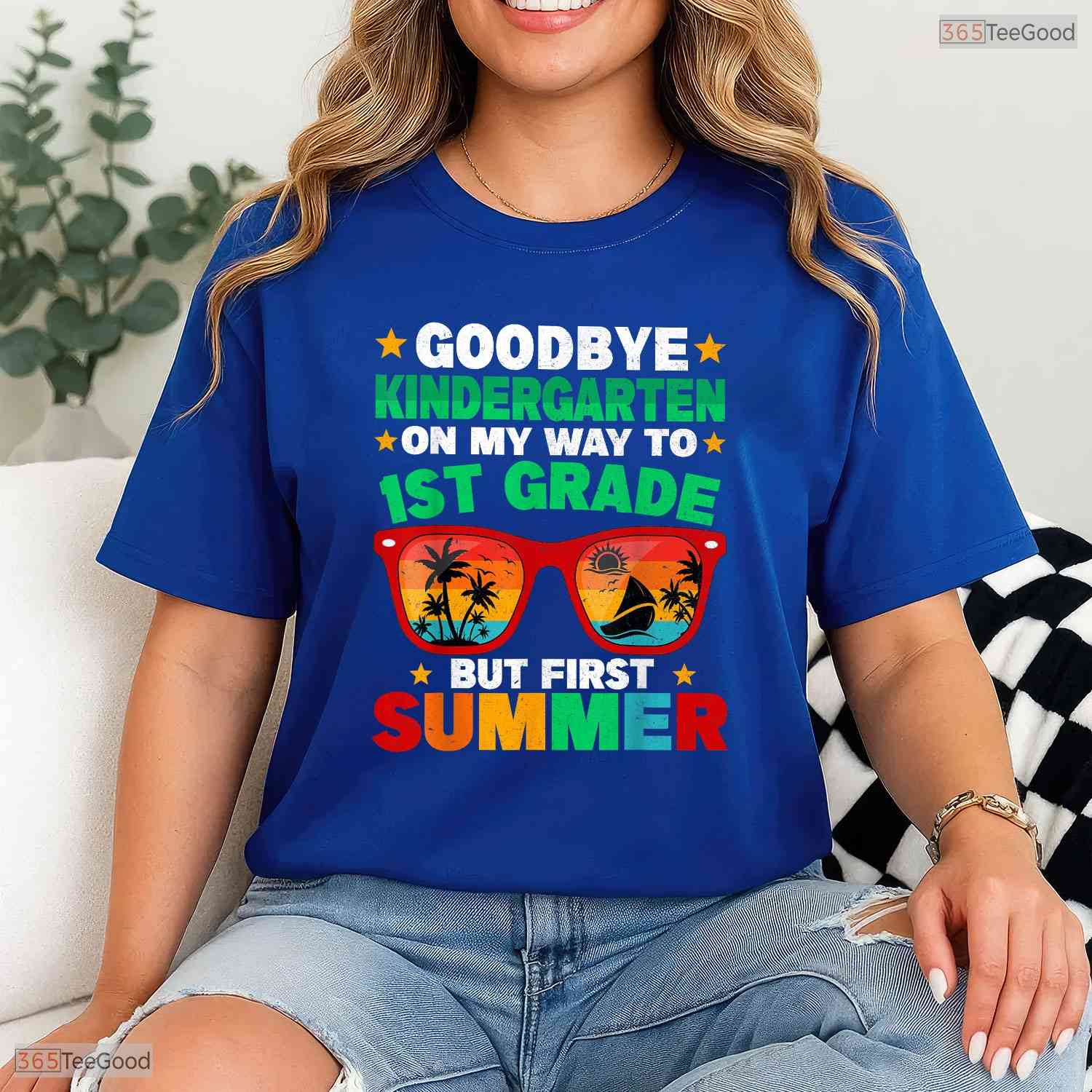 Hello Summer Goodbye Kindergarten First Summer Graduation Last Day Boys Shirt