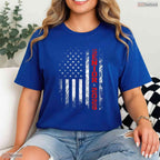 Patriotic Senior Year 2026 American Flag USA Graduation Class Of 2026 T-Shirt