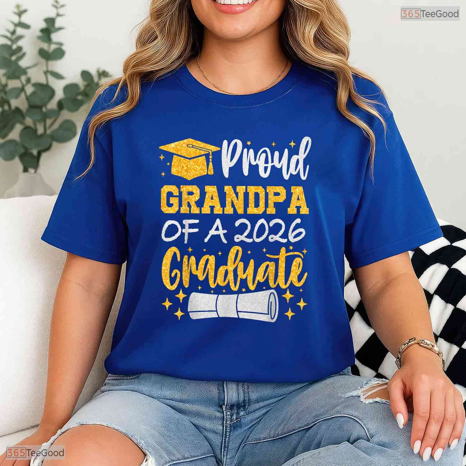 Awesome Proud Grandpa Of A 2026 Graduate Class Of 2026 Graduation Ceremony T-Shirt