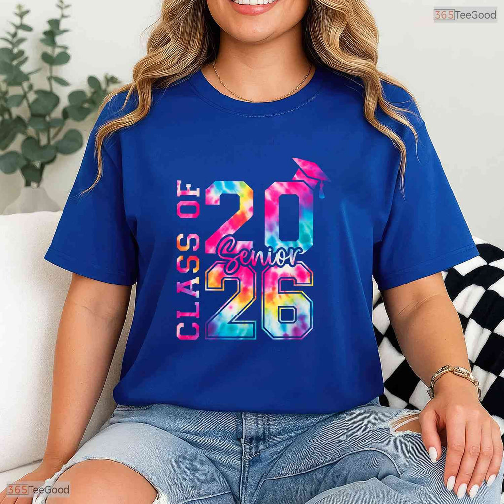 Classic Senior 2026 Class Of 26 High School College Graduation Commemorative Shirt