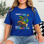 Cute Goodbye Pre-K Hello Kindergarten Dinosaur Graduation Boys Celebration T-Shirt
