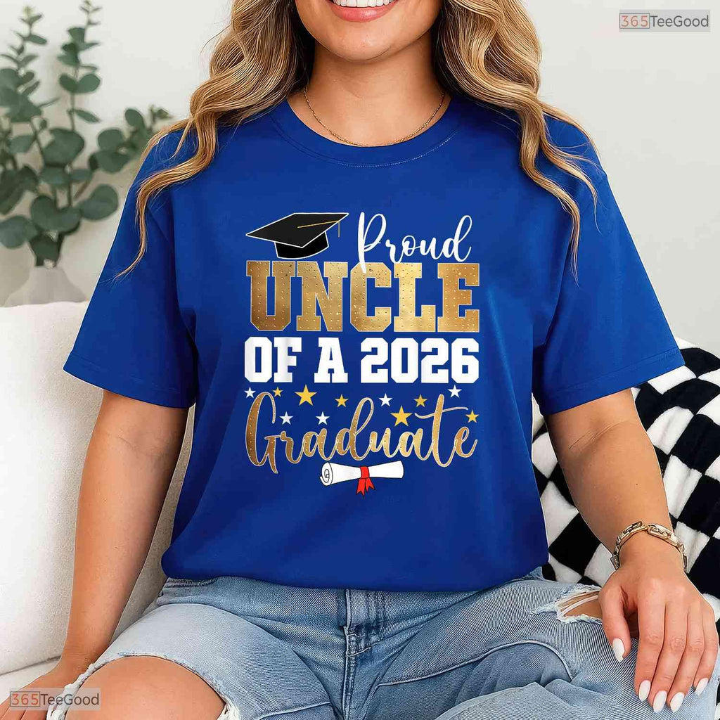 Loving Proud Uncle Of A 2026 Graduate Uncle Graduation 2026 Celebration T-Shirt