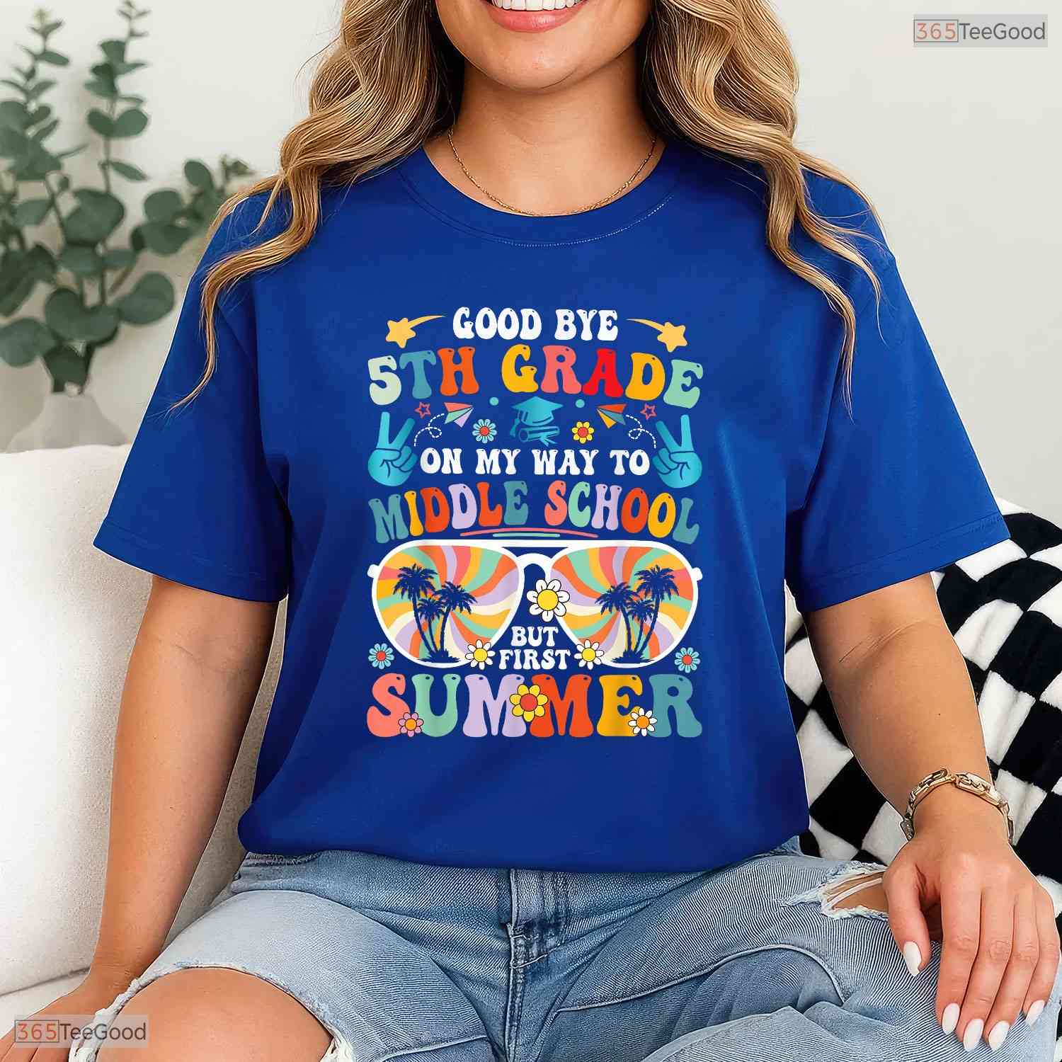 Fun Goodbye 5th Grade Last Day Of School Graduation To 6th Grade Transition T-Shirt