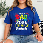 Funny Proud Dad Of A Class Of 2026 5th Grade Graduate Elementary Ceremony T-Shirt